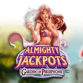 Almighty Jackpots: Garden of Persephone slot logo by Novomatic at Vegas Now Casino