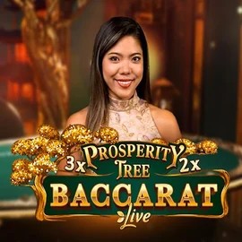 Prosperity Tree Baccarat slot logo by Evolution at Vegas Now Casino
