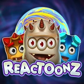 Reactoonz by Play'n GO, showcased at vegassnow.org – game logo