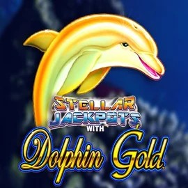 Dolphin Gold with Stellar Jackpots logo by Lightning Box Game Vegas Now Casino