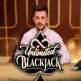 Unlimited Blackjack slot visual from Ezugi available on vegassnow.org