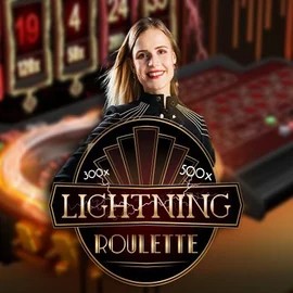 Lightning Roulette by Evolution, showcased at vegassnow.org – game logo