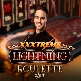 Live Casino logo of XXXtreme Lightning Roulette from Evolution at Vegas Now Casino